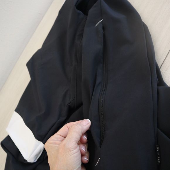 Nike ZDJ4924 Men's Sz M Black 1/4 Zip Lightweight L/S Pullover Coach's Jacket - Picture 7 of 8